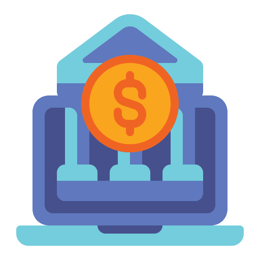 Online banking business and finance statement online icon