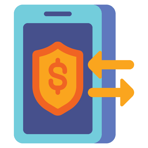 Online transfer transaction mobile banking online transfer icon