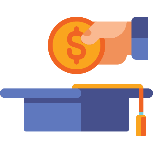 Saving plan business college graduate icon