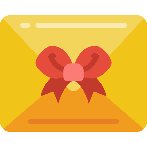 Envelope gift cash present icon