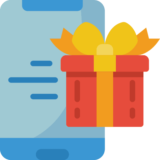 Mobile present send gift icon
