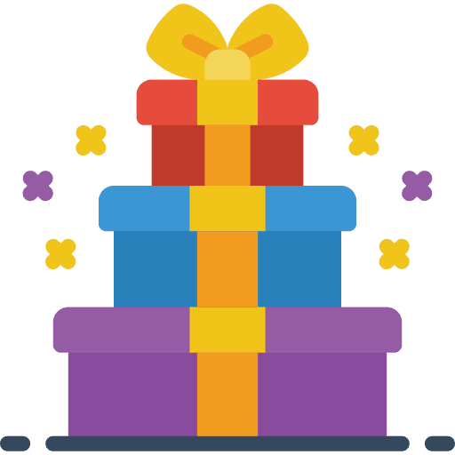 Presents presents surprise birthday and party icon