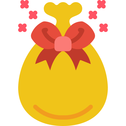 Bag birthday and party bag christmas icon