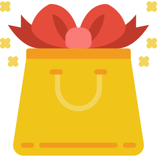 Bag birthday and party bag present icon
