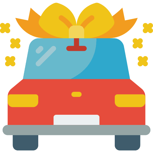 Car present gift vehicle icon