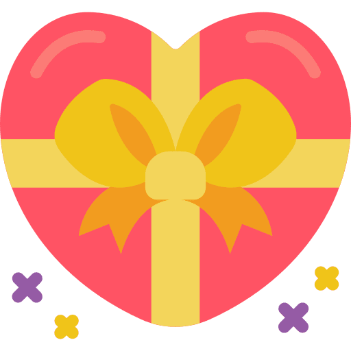 Present gift valentines present icon