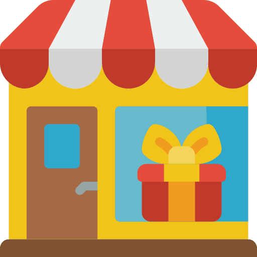 Shop shop commerce and shopping present icon