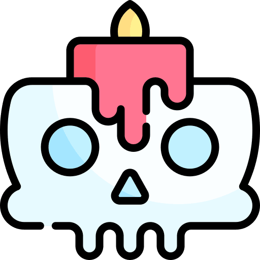 Candle catrina skull cultures icon