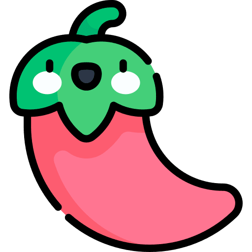 Chili food and restaurant vegan pepper icon