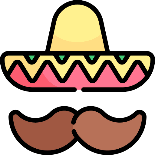 Mexican hat mexico fashion accessories icon