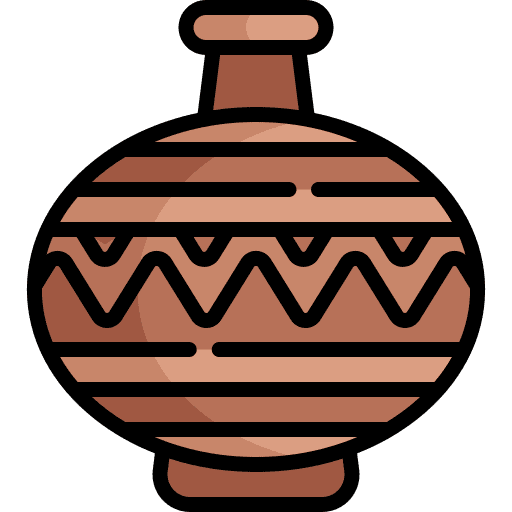 Vase pottery art and design artifact icon