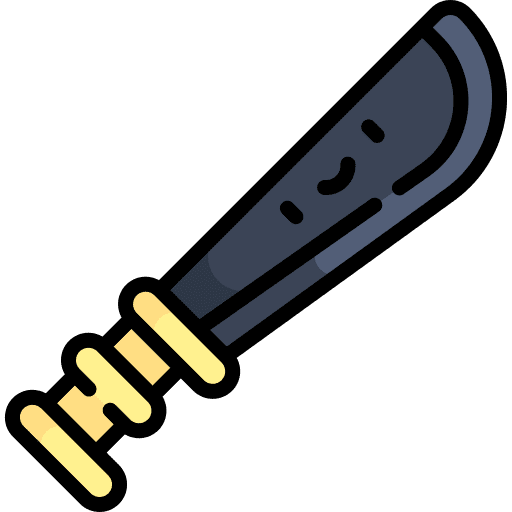 Machete weapons cut machete icon