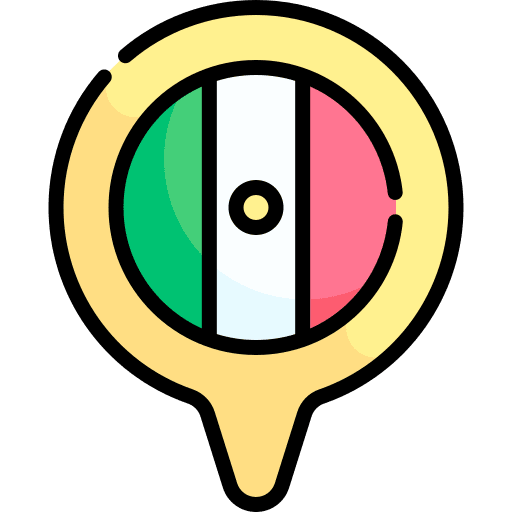 Mexico mexican flag maps and location flags icon