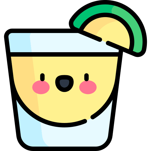 Tequila shot mexico food and restaurant drink icon