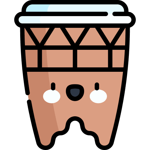 Huehuetl music and multimedia music percussion instrument icon