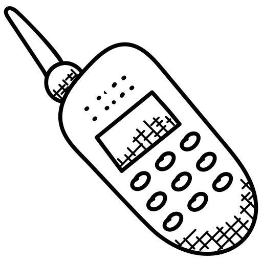 Cordless phone wireless communications landline icon