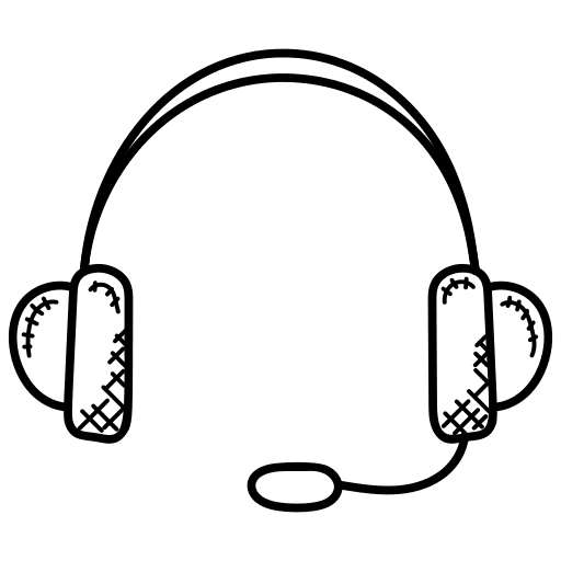 Customer care headset communications customer service icon