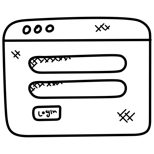 Log in user interface electronics password icon