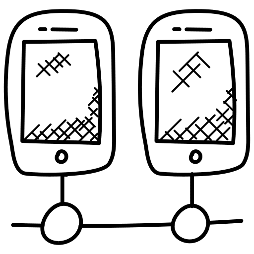 Multiple devices internet of things control network icon