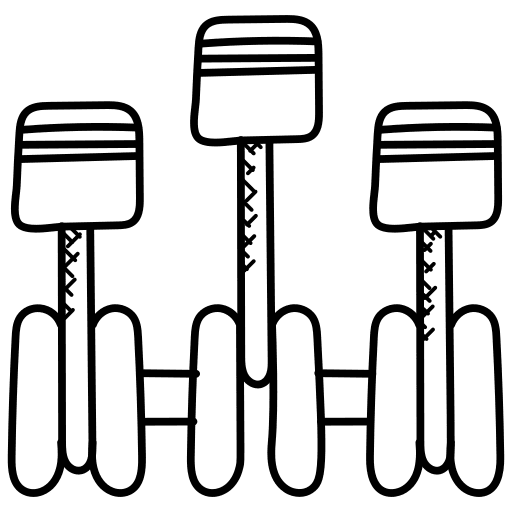 Piston garage sports and competition industry icon