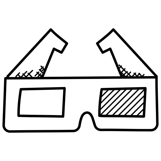 3d glasses optical eyeglasses 3d glasses icon