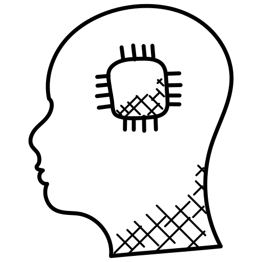 Artificial intelligence cloud intelligence electronics robotics icon