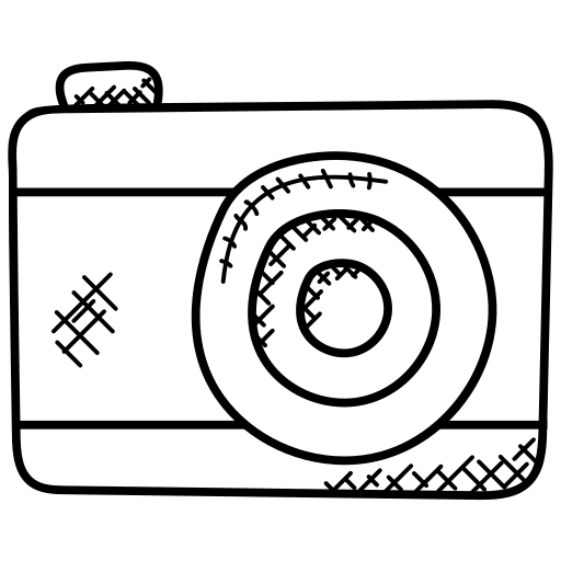 Camera picture interface digital icon