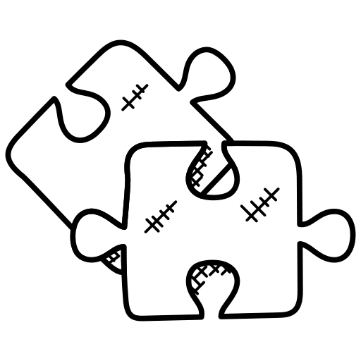 Jigsaw creativity jigsaw fit icon