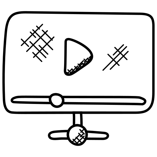 Video player interface multimedia option music and multimedia icon