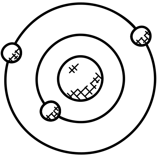 Orbit electronics planet earth satellite icon