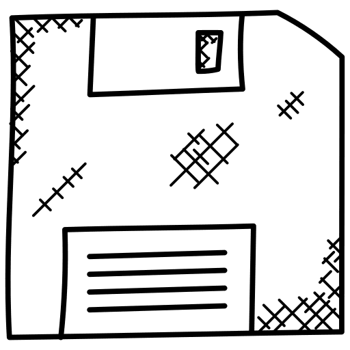 Floppy disc save floppy disk technology icon