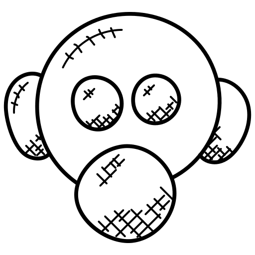 Gas mask biological gas mask respirator icon