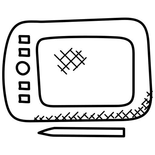 Graphic tablet graphic design electronics pen tablet icon