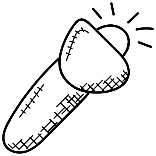 Torch flashlights miscellaneous exploration icon