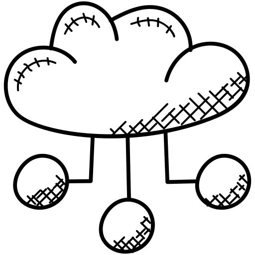 Cloud computing networking air host hosting icon