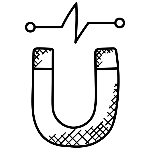 Magnetism physics magnet tools and utensils icon