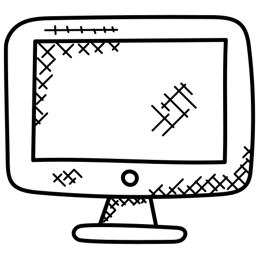 Monitor tu tv technology computer screen icon