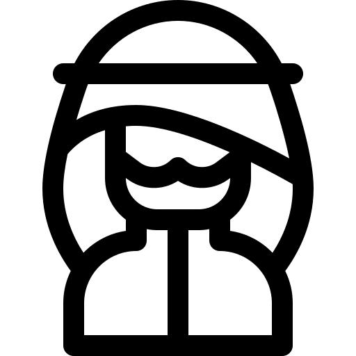 Arab islam muslim man icon