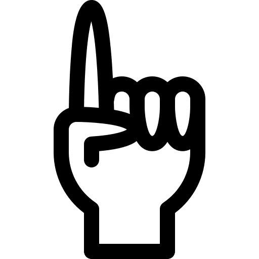 Faith in allah up hands and gestures finger icon