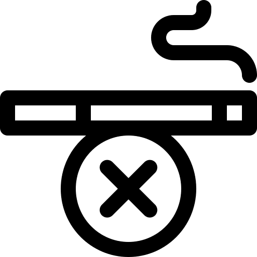 No smoking prohibition no smoking healthcare and medical icon