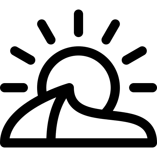 Sunset sun nature sunrise icon