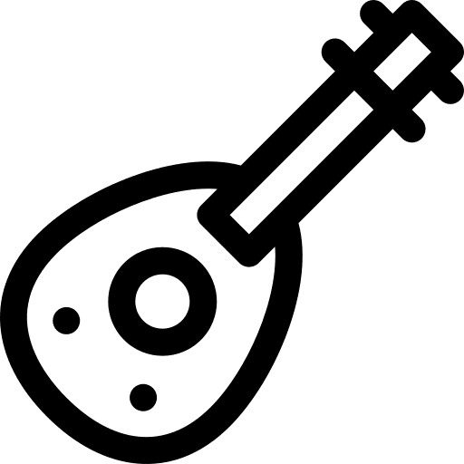 Lute string instrument musical instrument kora icon