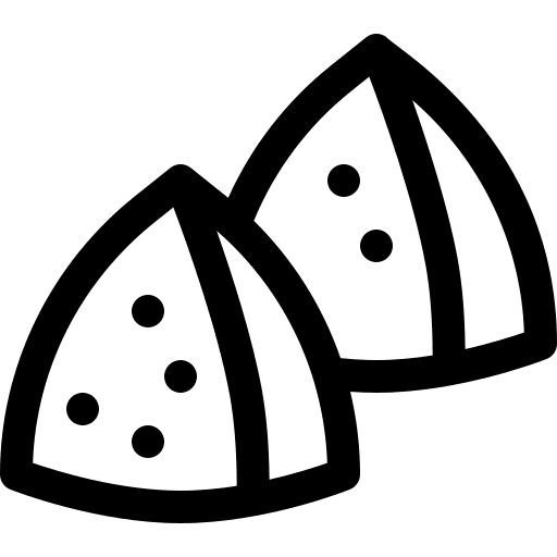 Samosa cultures nutrition gastronomy icon