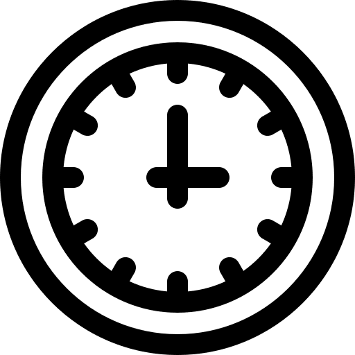 Clock time hour clock icon