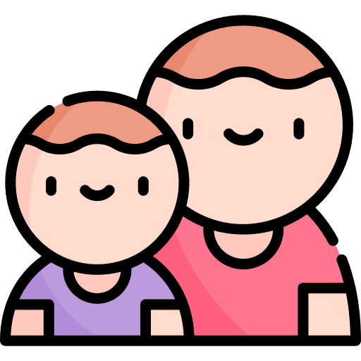 Brothers people sibling family icon