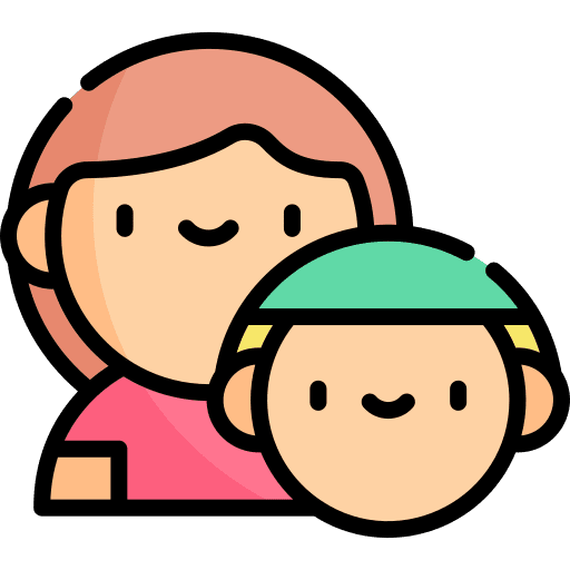 Mother and son son mothers day kid and baby icon