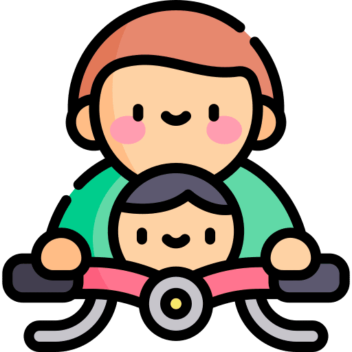 Riding bike cycle ride icon