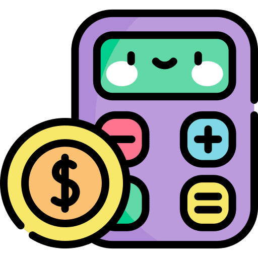 Budget budget people calculator icon