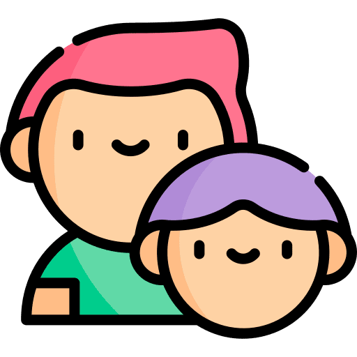 Father and son boy avatar father and son icon