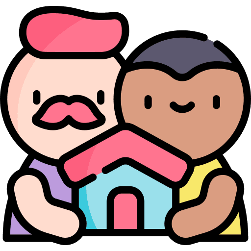 Gay lgbt people child icon